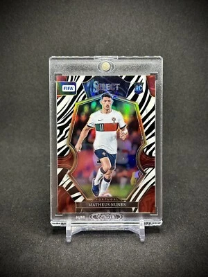 Matheau Nunes 2022-23 Panini Select FIFA Zebra Rookie Prizm /25 SSP Portugal - Image 1 of 2