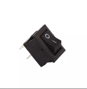 2pcs KCD-11 250VAC 3A Connectors 2pin ON / OFF Rocker Mini Switch Micro Black - Picture 1 of 4