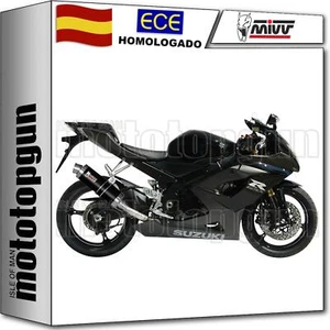 MIVV SILENCIOSO HOM CAT-OEM GP ACERO NEGRO SUZUKI GSX-R 1000 2005 05 2006 06 - Imagen 1 de 4