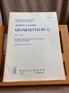Joseph Haydn Quartetto en Sol partition flute violon alto guitare Doblinger