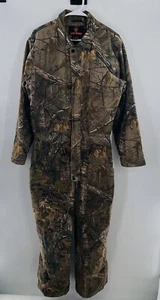 GAME WINNER Real Tree Camo Hunting Coveralls Overalls Pockets Outdoors Size M - Picture 1 of 11