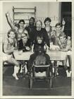 1984 Press Photo Olympic U.S. gymnastics team guests stars on Diff'rent Strokes