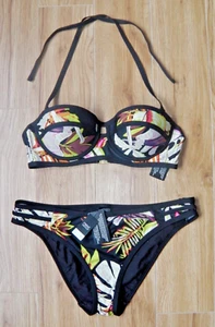 BNWT WOMENS NEXT BIKINI BRA & BRIEFS SET 36A 12 HOLIDAY SWIMSUIT COSTUME NEW TOP - Bild 1 von 12