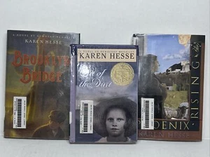 Book Lot of 3 Karen Hesse Hardcover Brooklyn Bridge Out of the Dust Phoenix Risi - Imagen 1 de 8