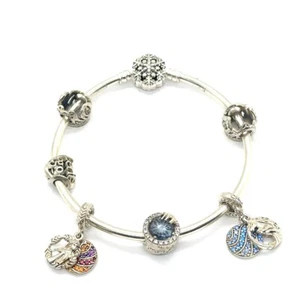 PANDORA SPARKLING SNOWFLAKE CLASP DISNEY FROZEN 7.5” SILVER S925 BAN (EPJ028455) - Picture 1 of 9