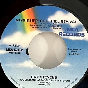 Ray Stevens Mississippi Squirrel Revival / Ned Nostril 45 Rpm Vinyl 1984 MCA - Picture 1 of 6