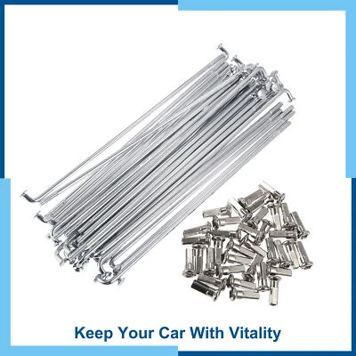 Universal Pack (36) 3.5mm Thread 170mm Motorcycle Wheel Spokes with Nipples - Image 1 of 4