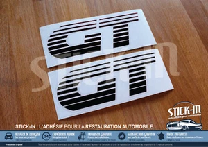 PEUGEOT 205 GT 2 Autocollants Stickers Monogramme Noir Black | Confome Origine | - Imagen 1 de 3