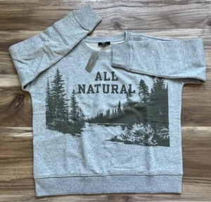 J.Crew Women's "All Natural" Graphic Sweatshirt - Picture 1 of 4