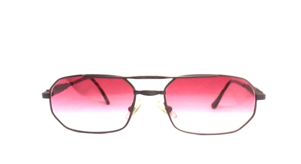 Gafas de sol para hombre vintage años 90 hechas en Italia marrón metal UV400 PERSONALIZADAS Foto 1 de 4