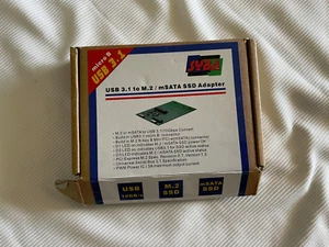 Syba SY-ADA50088 USB3.1 to M.2/mSATA SSD Adapter - Picture 1 of 3