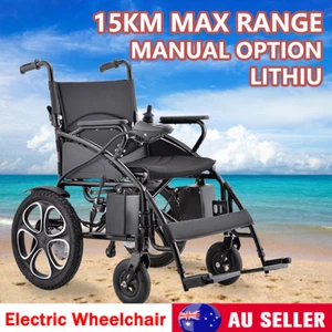Foldable Electric Wheelchair Long Range Lithium Power Motorised Wheelchair - Picture 1 of 12