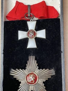 FINLAND.ORDER OF THE LION OF FINLAND.COMMANDER NECK BADGE IN SET W.BREAST STAR 2 - Picture 1 of 24