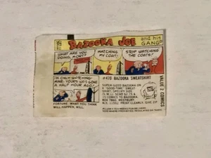 Bazooka Joe And His Gang Bubble Gum Comic Strip #77205 Rare - Picture 1 of 2