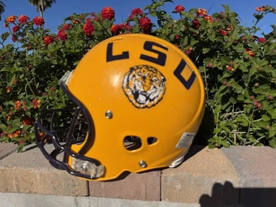 Casco Schutt Auténtico LSU TIGERS Tamaño Completo Talla L Juego Usado Jugador #12 Foto 1 de 4