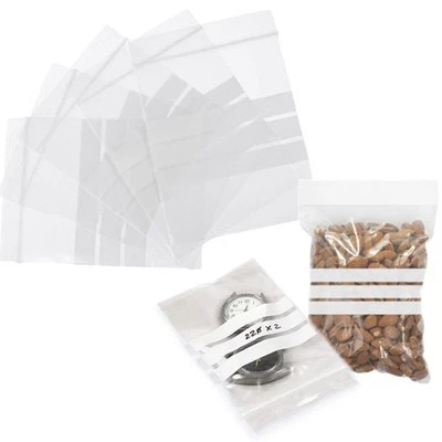 600 buste bustine sacchetto a zip con chiusura per alimenti trasparente 6x8 cm - Immagine 1 di 4