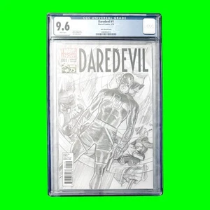 DAREDEVIL #1 (2014) ALEX ROSS SKETCH 1:300 RATIO INCENTIVE VARIANT CGC 9.6 NM+ - Picture 1 of 3