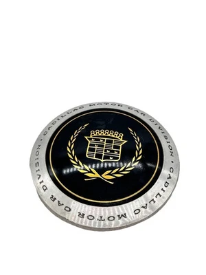 Tapa central de rueda negra/dorada # 25558415 ONE 1989-1993 Cadillac Deville # 4502 Foto 1 de 4