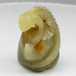 💎 65.06ct Iguana Carving Yellowish Green Sapphire - Unheated, Tanzania Gemstone - Picture 1 of 7