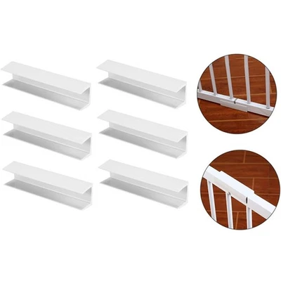 6 Pcs Safety Door Reinforcement Slot Baby Gate Dog Groove Gates Pet Supplies  A3 - Image 1 of 4