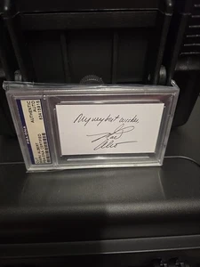 Marv Albert PSA Dna Signed Signed Autographed Cut Announcer Slabbed  - Picture 1 of 6