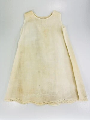 Vintage Antique Childrens Kids Baby Doll Toddler Girls Linen Chemise Clothes L2 - Image 1 of 4