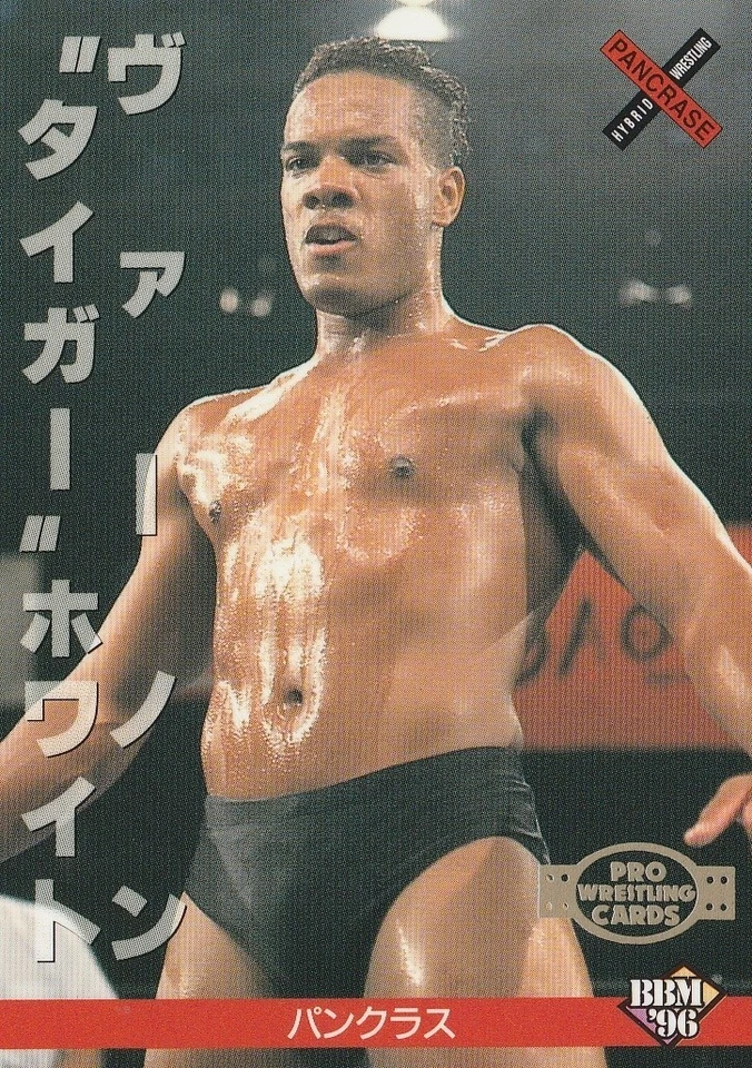 Vernon "Tiger" White 1996 BBM Pro Wrestling #186 - Image 1 of 2