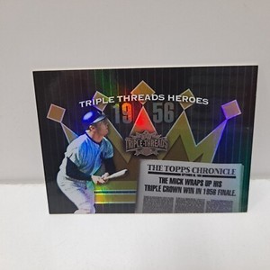 2006 Topps Triple Threads Heroes Mickey Mantle TTH56 MM9 Baseball Card NM