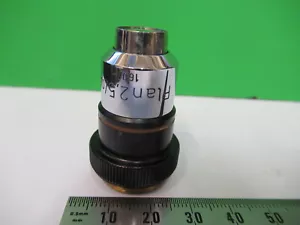 Zeiss Objective 2.5X/160 Plan Optik Mikroskop Teil Wie Abgebildete &R3-B-32 - Picture 1 of 7