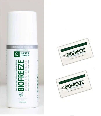 Biofreeze Roll-On Hands Free Pain Relief Arthritis Back Neck Shoulder Bio Freeze - Image 1 of 4