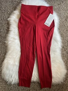 Lululemon Base Pace High Rise HR Tight 25” Dark Red DKRD Size 10 - Picture 1 of 4