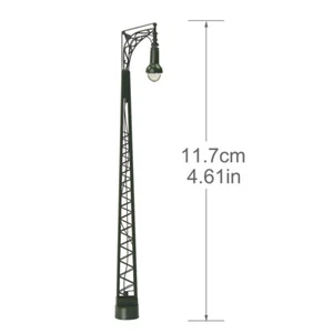 3pcs Model Railway Layout HO Scale Lights 1:87 Platform Mast Lamp Warm White - Picture 1 of 6