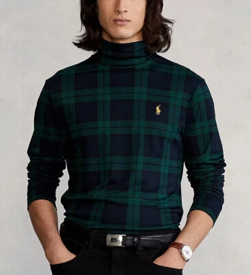 Suéter ligero de cuello alto Polo Ralph Lauren para hombre Blackwatch Foto 1 de 3
