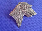 Scottish Deerhound Irish Wolfhound pewter pin #16F dog Jewelry b Cindy A. Conter