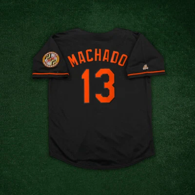 Manny Machado Baltimore Orioles Men's Alternate Black Jersey w/ Team Patch - Image 1 of 4