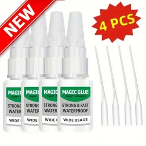 Set Of 4 Multi-purpose Magic Super Glue NEW Exotic Items - Picture 1 of 9