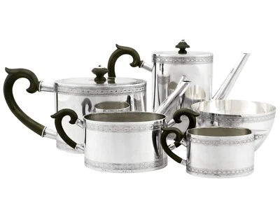 Antique Continental Silver Five Piece Tea and Coffee Set 1900-1940 - Imagem 1 de 4
