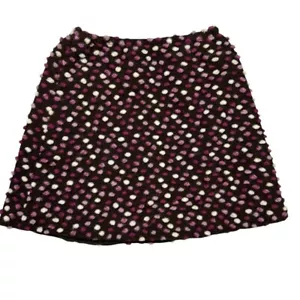 NWT New Isabel Garreton Wool Blend Textured Polka Dot Skirt Size 10 - Picture 1 of 6