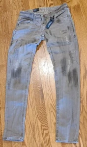 NEW Buckle Black Fit No. 80 Women’s Sz 25 Ankle Skinny Brown Distressed Jeans  - Picture 1 of 12