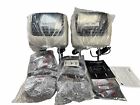 Pair of Invision Headrest DVD Monitor entertainment system Displays Headrests