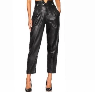 Pantalones de cintura con bolsa de papel de cuero Iro Foto 1 de 4