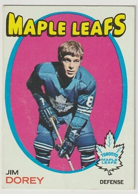 1971-72 Topps Jim Dorey Card #57 Toronto Maple Leafs - Image 1 of 2
