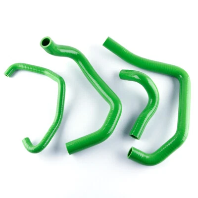 For 2005 2006 Kawasaki Ninja ZX6R ZX636 ZX 636 Silicone Radiator Hoses Green - Image 1 of 4