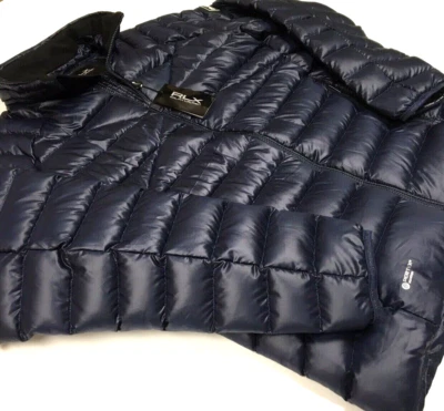 Chaqueta de esquí acolchada RLX Polo Ralph Lauren ultra ligera empaquetable 750 plumón Pertex Foto 1 de 4