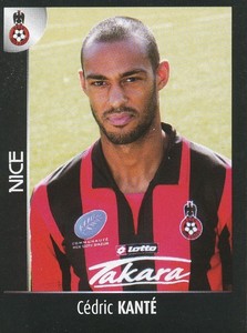 324 CEDRIC KANTE OGC.NICE MALI PANATHINAIKOS STICKER FOOT 2008 SANDWICHES