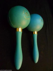 Coppia maracas d'epoca dancing music hall la bussola inn chianciano es.2 vintage - Picture 1 of 4