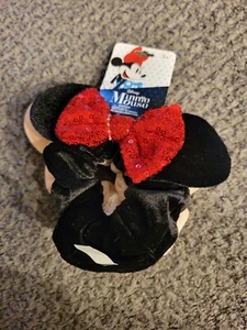 Minnie Mouse Samt Scrunchie 2er Pack neu rot/schwarz, roségold - Bild 1 von 4