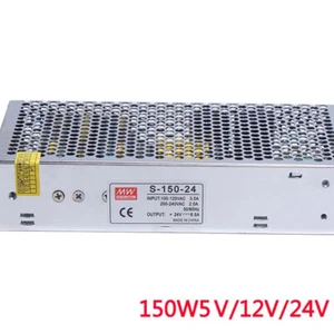 AC 220V TO DC 5V 12V 24V Switching Power Supply Driver Adapter 25/12.5/6.5A 150W - Picture 1 of 9