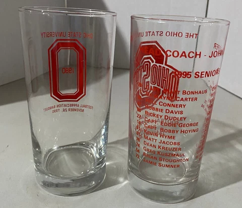 VTG 1990/96 Ohio State University Annual Football Appreciation Banquet Glass Cover