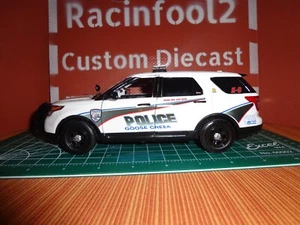 Custom made Motormax 1/24 scale Goose Creek, SC Police 2017 Ford SUV Old markings - Bild 1 von 15